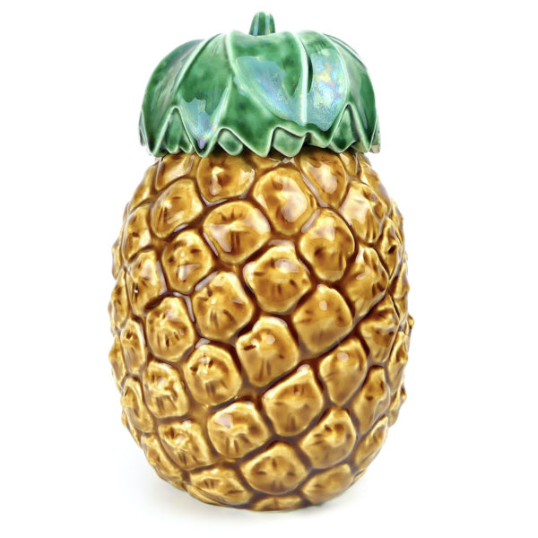 Bonbonnière sucrier Ananas en faïence barbotine 60/70 (face)