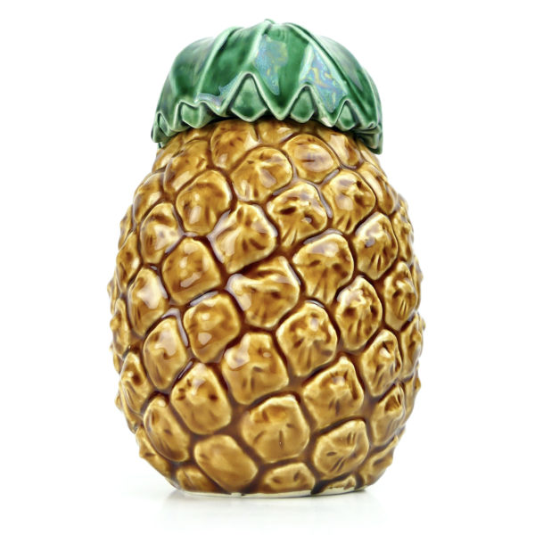 Bonbonnière sucrier Ananas en faïence barbotine 60/70 (face)