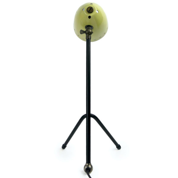Lampe Pinocchio Busquet jaune et noir des années 50 (dos)