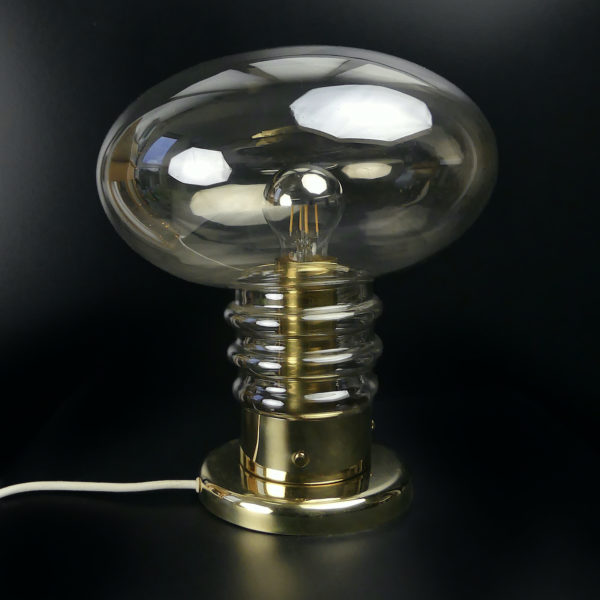 Grande lampe globe Space Age UFO Design allemand 70 (face)