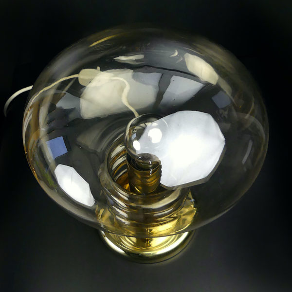 Grande lampe globe Space Age UFO Design allemand 70 (dessus)