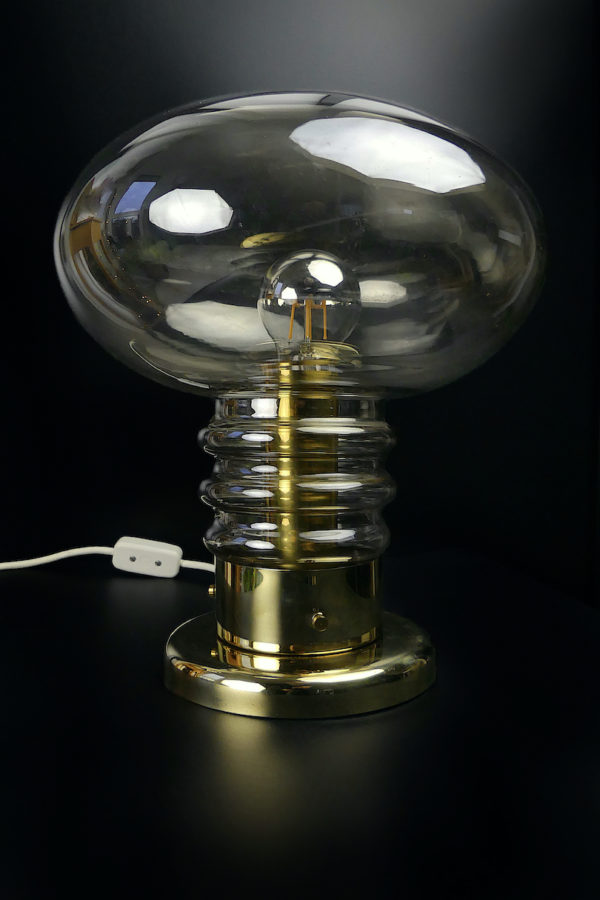 Grande lampe globe Space Age UFO Design allemand 70 (face)