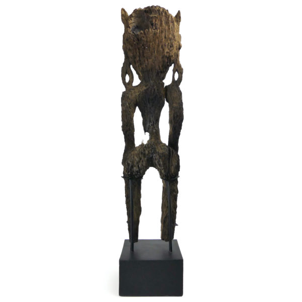 Statue Modang très érodée de Kalimantan en bois de fer Art Dayak (dos)
