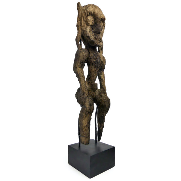 Statue Modang très érodée de Kalimantan en bois de fer Art Dayak (3/4)