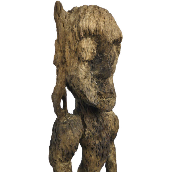 Statue Modang très érodée de Kalimantan en bois de fer Art Dayak (3/4)