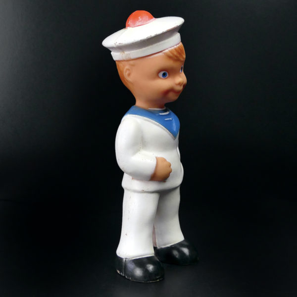 Petit matelot Delacoste blanc vintage en caoutchouc 70 (3/4)