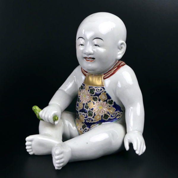 Porcelaine Bébé Arita ancienne peinte à la main Période Meiji Japon (3/4)