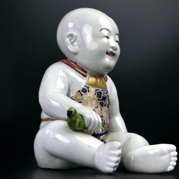 Porcelaine Bébé Arita ancienne peinte à la main Période Meiji Japon (3/4)