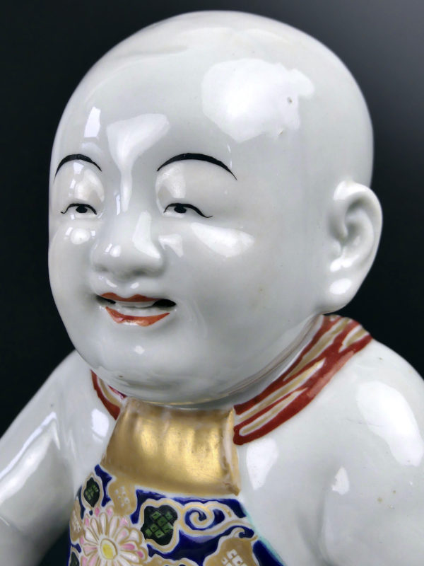 Porcelaine Bébé Arita ancienne peinte à la main Période Meiji Japon (détail)
