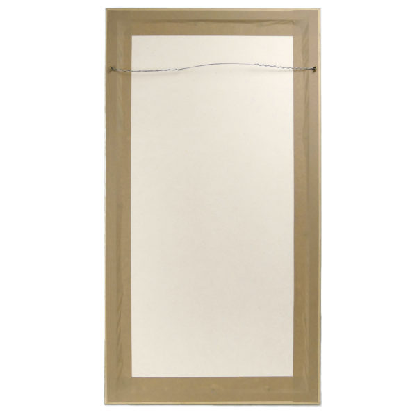 Grand tapa marquisien traditionnel encadré des îles Marquises Matatiki (dos)