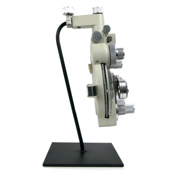 Réfracteur ophtalmique vintage sur socle NOVACEL Instruments France (profil)
