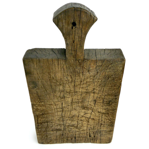 Grande planche à découper et feuille de boucher anciennes France (face)