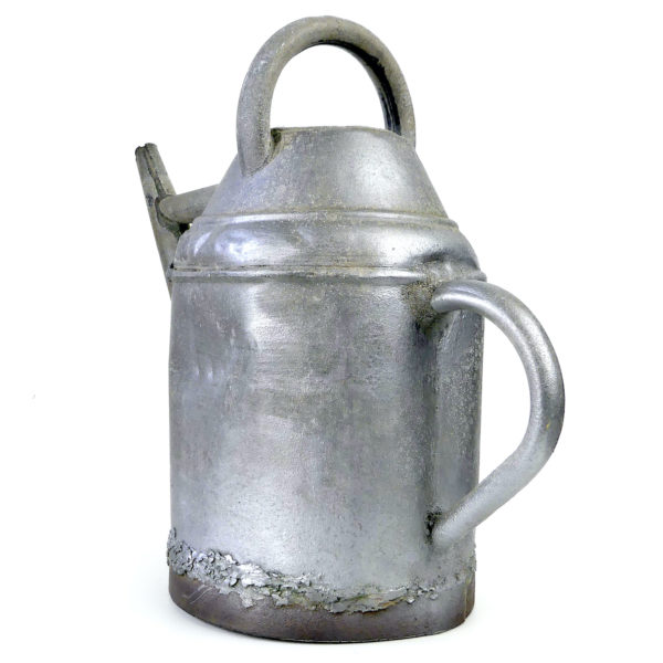 Arrosoir en zinc ancien - Début XXe - Art populaire - France (3/4 dos)