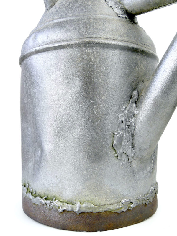 Arrosoir en zinc ancien - Début XXe - Art populaire - France (détail)