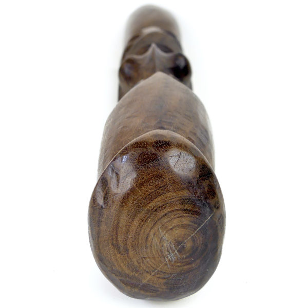 Statue rituelle du Vanuatu sculptée en bois précieux Culture mélanésienne (dessus)