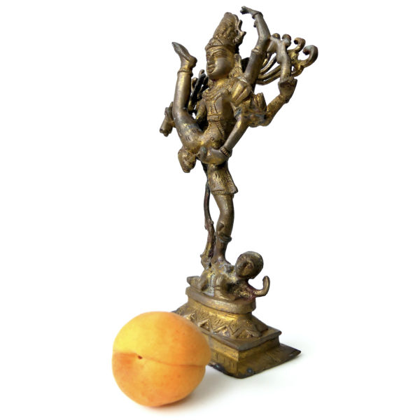 Statuette Shiva Tripurantaka dansant en laiton Urdhva Tandavam Hindouisme (proportion)