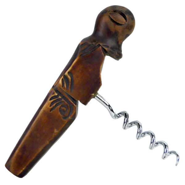 4 souvenirs de Tahiti vintage Artisanat du Pacifique Polynésie Années 60 (tire-bouchon)