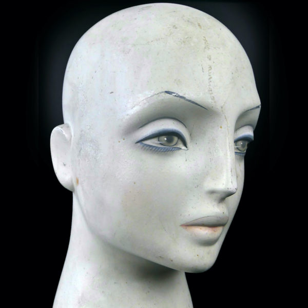 Tête de mannequin féminin SCHLAPPI Suisse collector rare des années 60 (3/4)