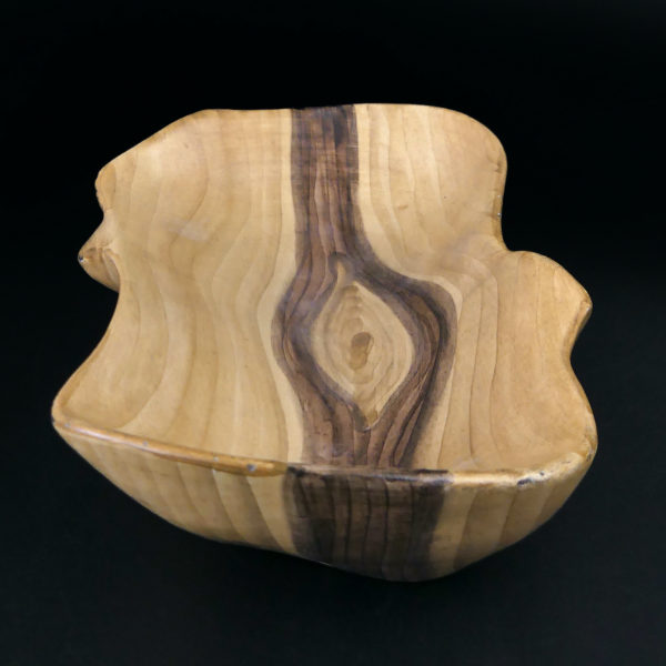 Coupelle vide-poches Vallauris Grandjean-Jourdan en porcelaine faux bois 50 (face)