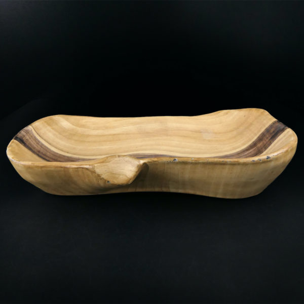 Coupelle vide-poches Vallauris Grandjean-Jourdan en porcelaine faux bois 50 (profil)