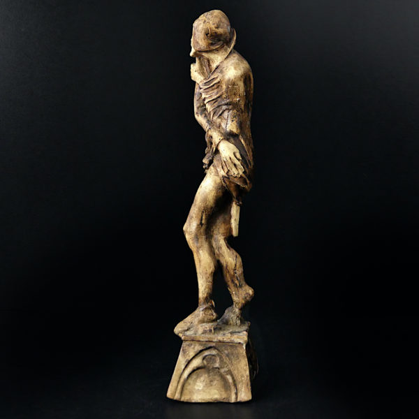 Statuette Méphistophélès Prince des Enfers moulage d’atelier ancien début XXe (profil)