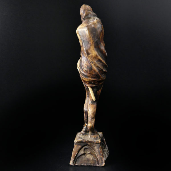 Statuette Méphistophélès Prince des Enfers moulage d’atelier ancien début XXe (dos)