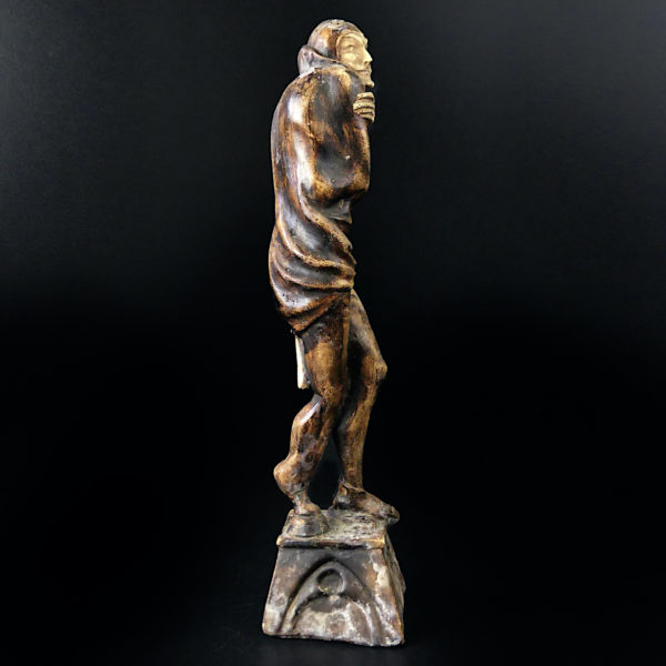 Statuette Méphistophélès Prince des Enfers moulage d’atelier ancien début XXe (profil)