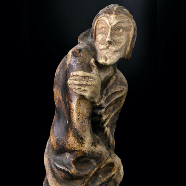 Statuette Méphistophélès Prince des Enfers moulage d’atelier ancien début XXe (face)