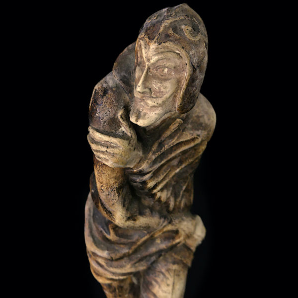 Statuette Méphistophélès Prince des Enfers moulage d’atelier ancien début XXe (détail)