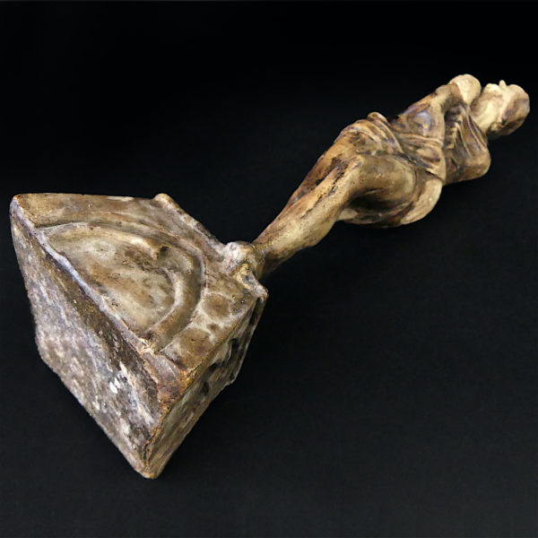Statuette Méphistophélès Prince des Enfers moulage d’atelier ancien début XXe (dessous 3/4)