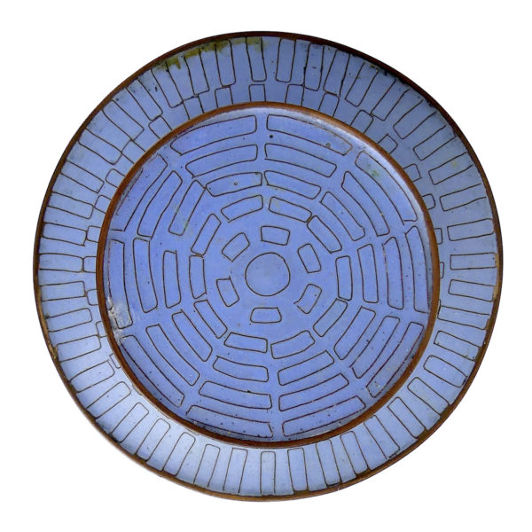 Pot à thé patchwork multicolore en cloisonné - Fabienne Jouvin Paris (dessus)