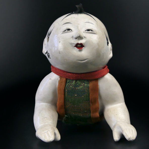 Poupon Gosho ningyō japonais Art populaire Hakata doll Ère Meiji Japon (face)