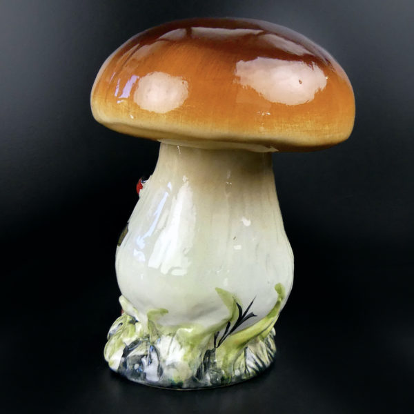 Bouteille champignons à liqueur Garnier en porcelaine Cèpes et sous-bois France – Image 5