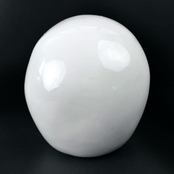 Crâne en porcelaine blanche émaillée Échelle 1:1 Vanité Memento mori (dos)