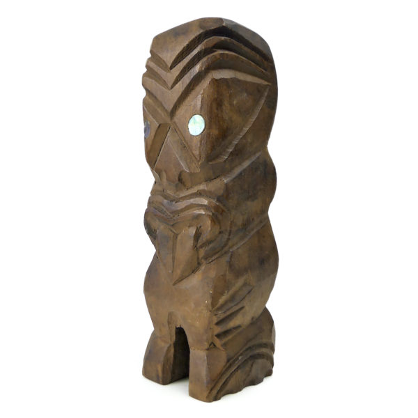Famille de 4 tikis polynésiens sculptés en bois précieux Pacifique (tiki 3)