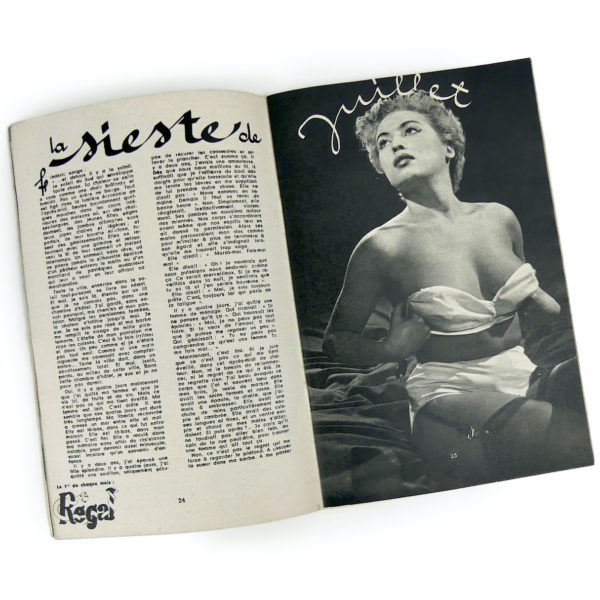 7 revues érotiques d’après-guerre Pin-ups de Paris des années 40/50 Erotica Curiosa (détail)