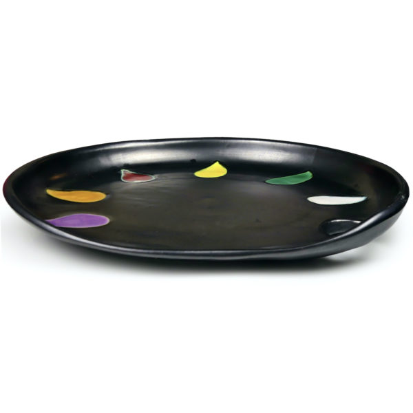 Assiette palette de peintre Vallauris Années 60 (profil)