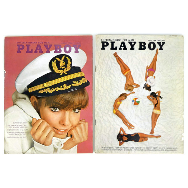 12 PLAYBOY de 1966 Magazines érotiques rares USA Erotica Curiosa (Août - Juillet)