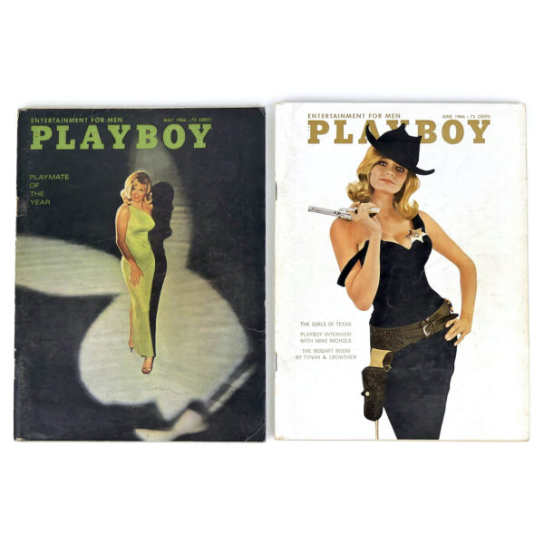 12 PLAYBOY de 1966 Magazines érotiques rares USA Erotica Curiosa (Mai - Juin)