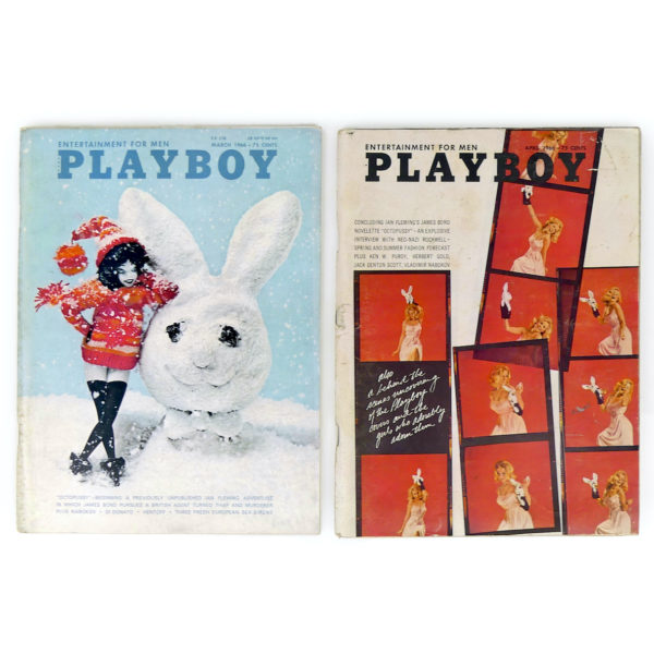 12 PLAYBOY de 1966 Magazines érotiques rares USA Erotica Curiosa (Mars - Avril)