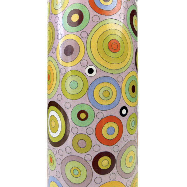 Pot long cloisonné Pop multicolore Fabienne Jouvin Design français (détail)