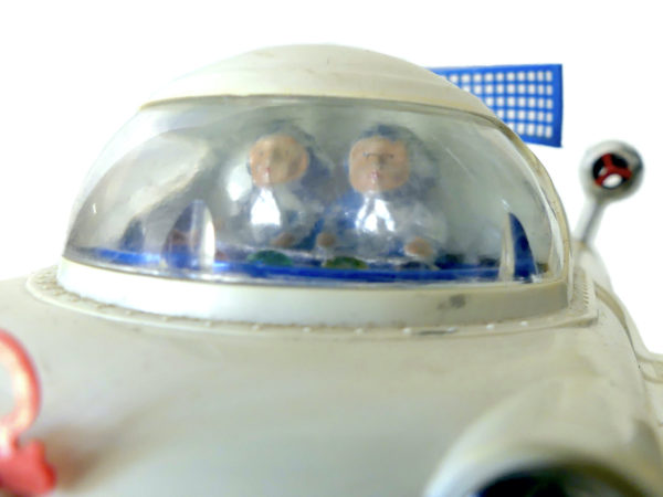 Véhicule d'exploration lunaire Omega Années 60 Space Age Jouet ancien RDA (détail)