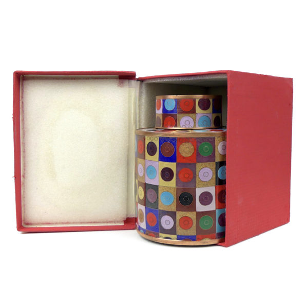 Pot à thé mosaïque et cercles multicolores Cloisonné Fabienne Jouvin (coffret)