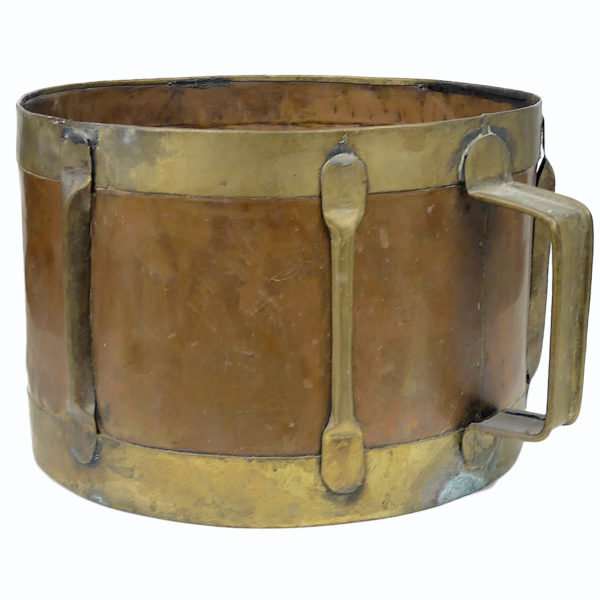 Settier boisseau de mesure en cuivre et laiton fabriquée à la main Curiosité rétro (3/4)