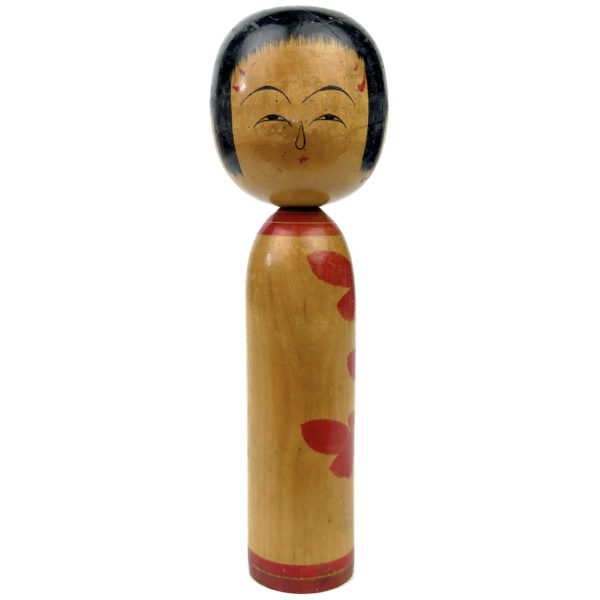 7 kokeshis poupées traditionnelles japonaises anciennes en bois tourné Japon (5)