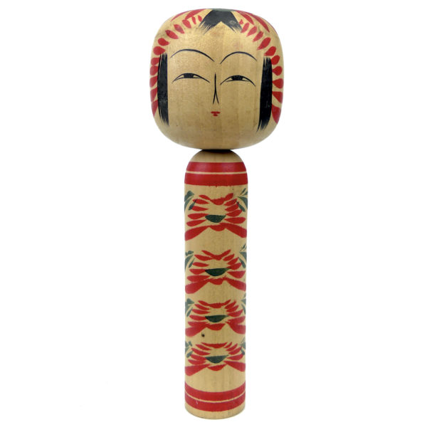 7 kokeshis poupées traditionnelles japonaises anciennes en bois tourné Japon (6)