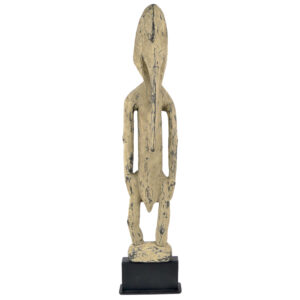 Grande statue anthropomorphe Sepik Iatmul en bois Art premier Fleuve Sepik (face)