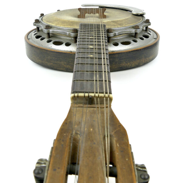 Banjo-mandoline ancien manjo bandoline du début XXe France (détail)