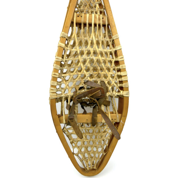 Paire de raquettes à neige ancienne Sports Experts Mi-XXe Canada (détail)
