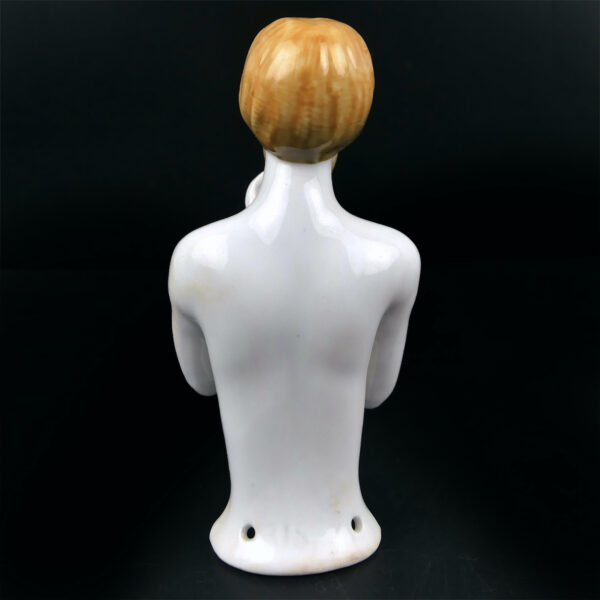 Demi-poupée élégante au miroir en porcelaine Art déco Half-Doll (dos)